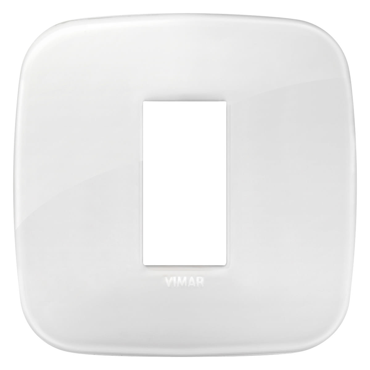 VIMAR SPA - VIW19671.B66 Placca Round 1M Reflex ghiaccio tot.look