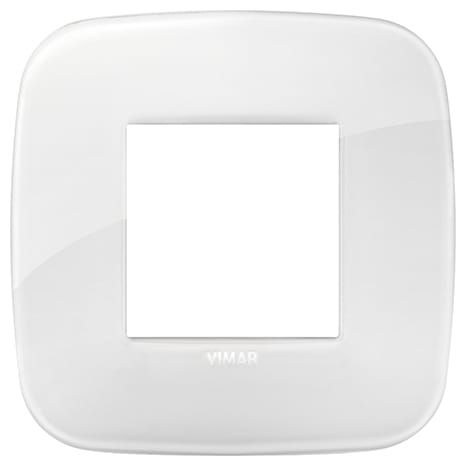 VIMAR SPA - VIW19672.B66 PLACCA ROUND 2M REFLEX GHIACCIO TOT.LOOK
