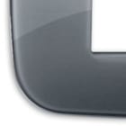 VIMAR SPA - VIW19682.61 Placca Round 2M centr Reflex grigio fumè