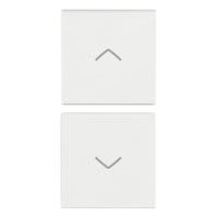 VIMAR SPA - VIW19751.2.B Due mezzi tasti 1M simboli frecce bianco