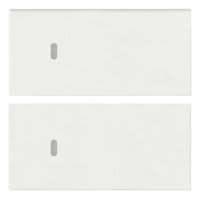 VIMAR SPA - VIW19752.B Due mezzi tasti 2M neutro pers. bianco