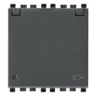 VIMAR SPA - VIW20208.C Presa SICURY 2P+T 16A DE + coper. grigio