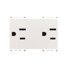 VIMAR SPA - VIW20243.B 2 prese SICURY 2P+T 15A USA+SASO bianco