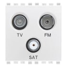 VIMAR SPA - VIW20303.B Presa TV-FM-SAT diretta 3 uscite bianco