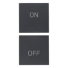 VIMAR SPA - VIW20751.1 Due mezzi tasti 1M simboli ON/OFF grigio
