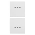 VIMAR SPA - VIW20751.B Due mezzi tasti 1M neutro pers. bianco