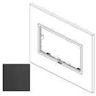 VIMAR SPA - VIW21654.18 Placca 4M nero totale