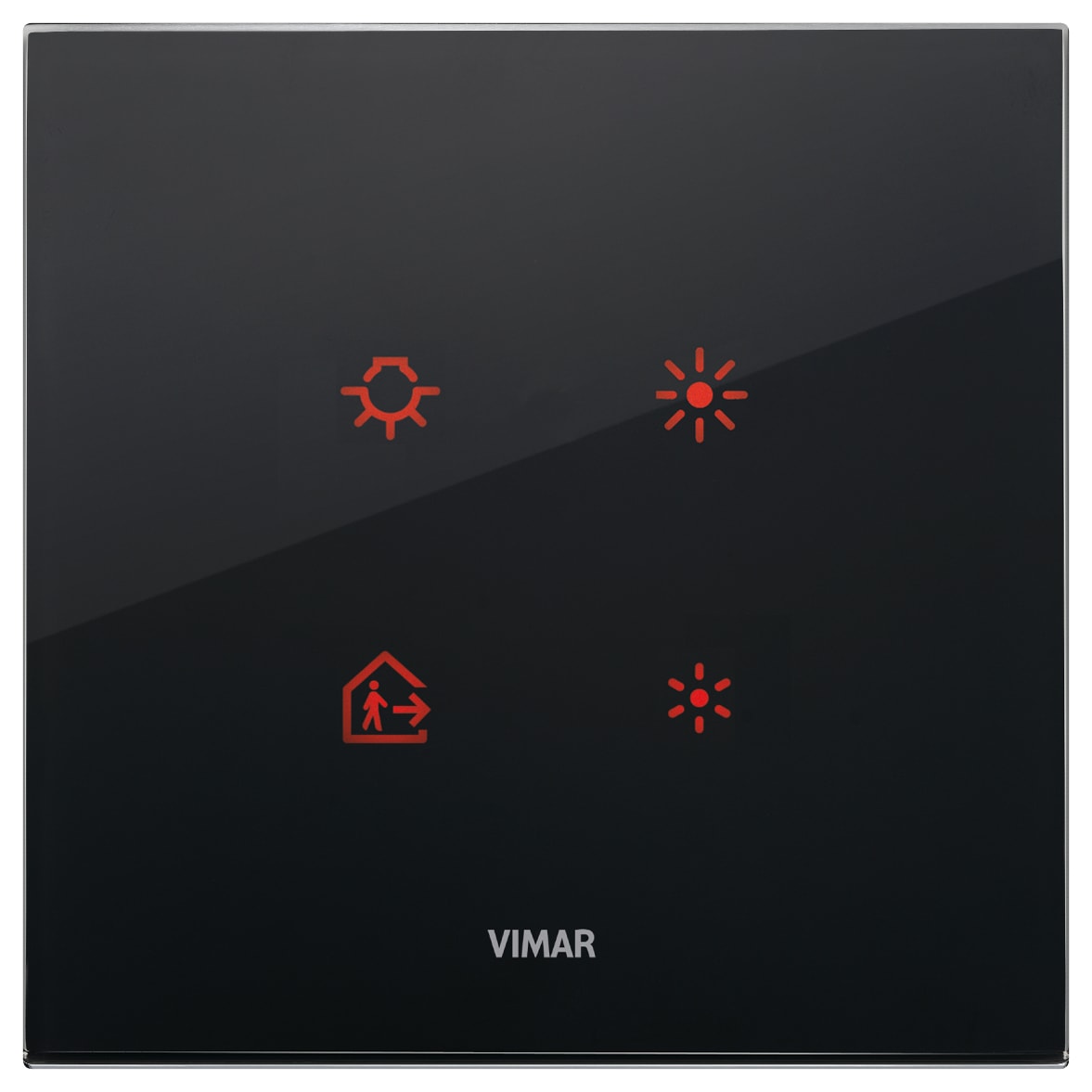 VIMAR SPA - VIW21662.76 Placca 2M nero diamante
