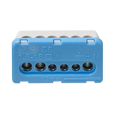 VIMAR SPA - VIWV53552 Morsettiera 6 fori centr. estetico blu