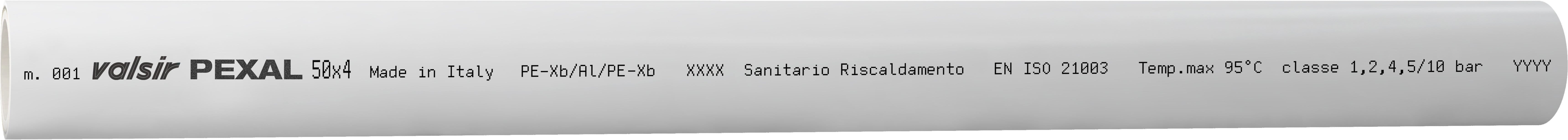 VALSIR - VALVS0100029 TUBO PEXAL D.50X4 BARRE MT 5