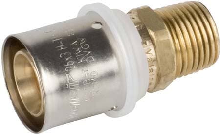 VALSIR - VALVS0170205 PEXAL BRASS DIRITTO MASCHIO 16X2 X 1/2