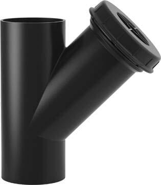 VALSIR - VALVS0348125 ISPEZ. LINEARE 45 HDPE D125+CAPPA TONDA