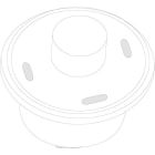 VALSIR - VALVS0804902 PULSANTE PNEU A PARETE S/FLANGIA S/FISS