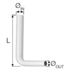 VALSIR - VALVS0815201 TUBO DI SCARICO BIANCO 50/44 L.230