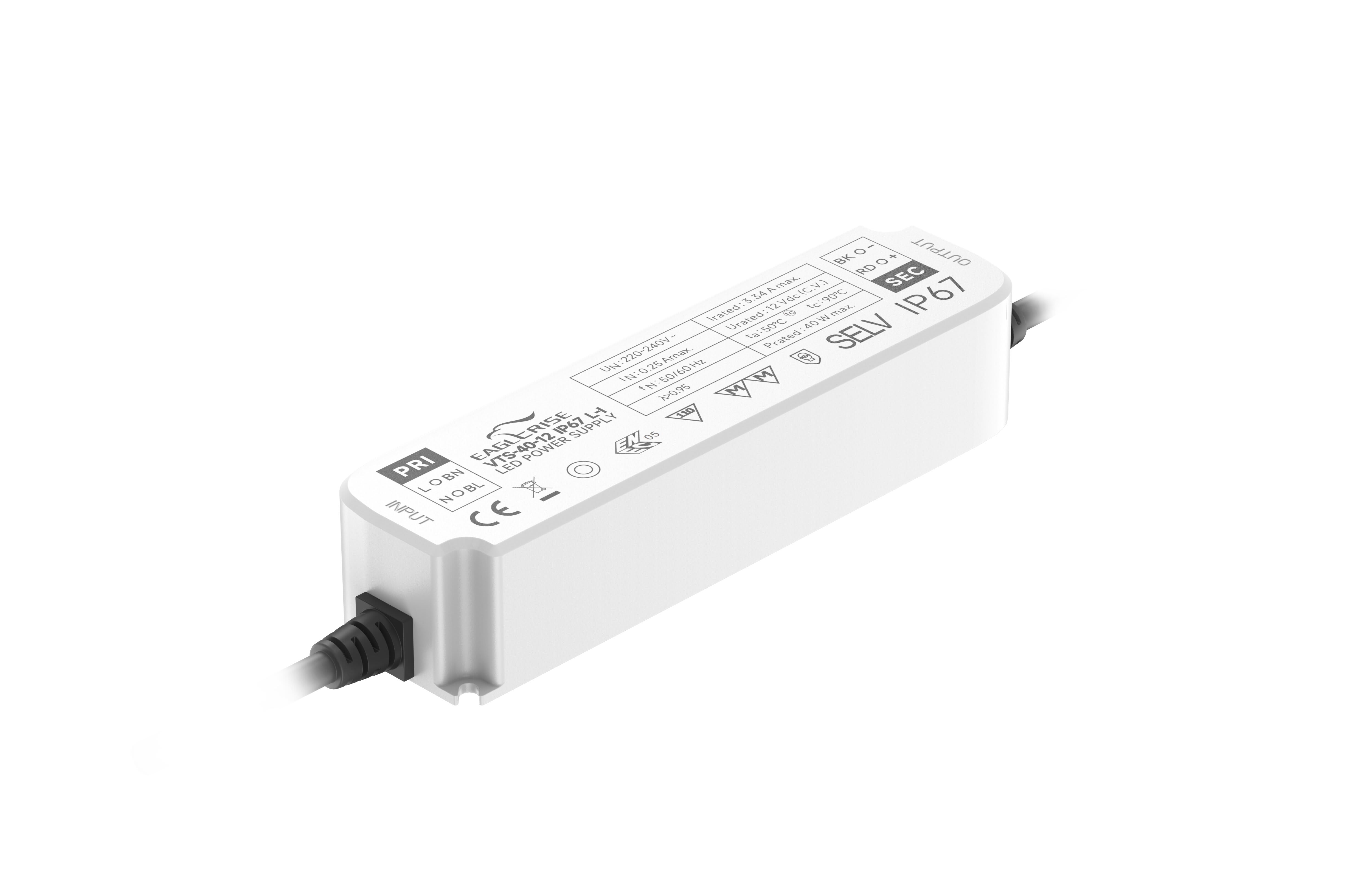 DIGIMAX SRL - DIXVTS-40-24IP67L-I DRIVER TENSIONE COSTANTE 24V 40W IP67 S.