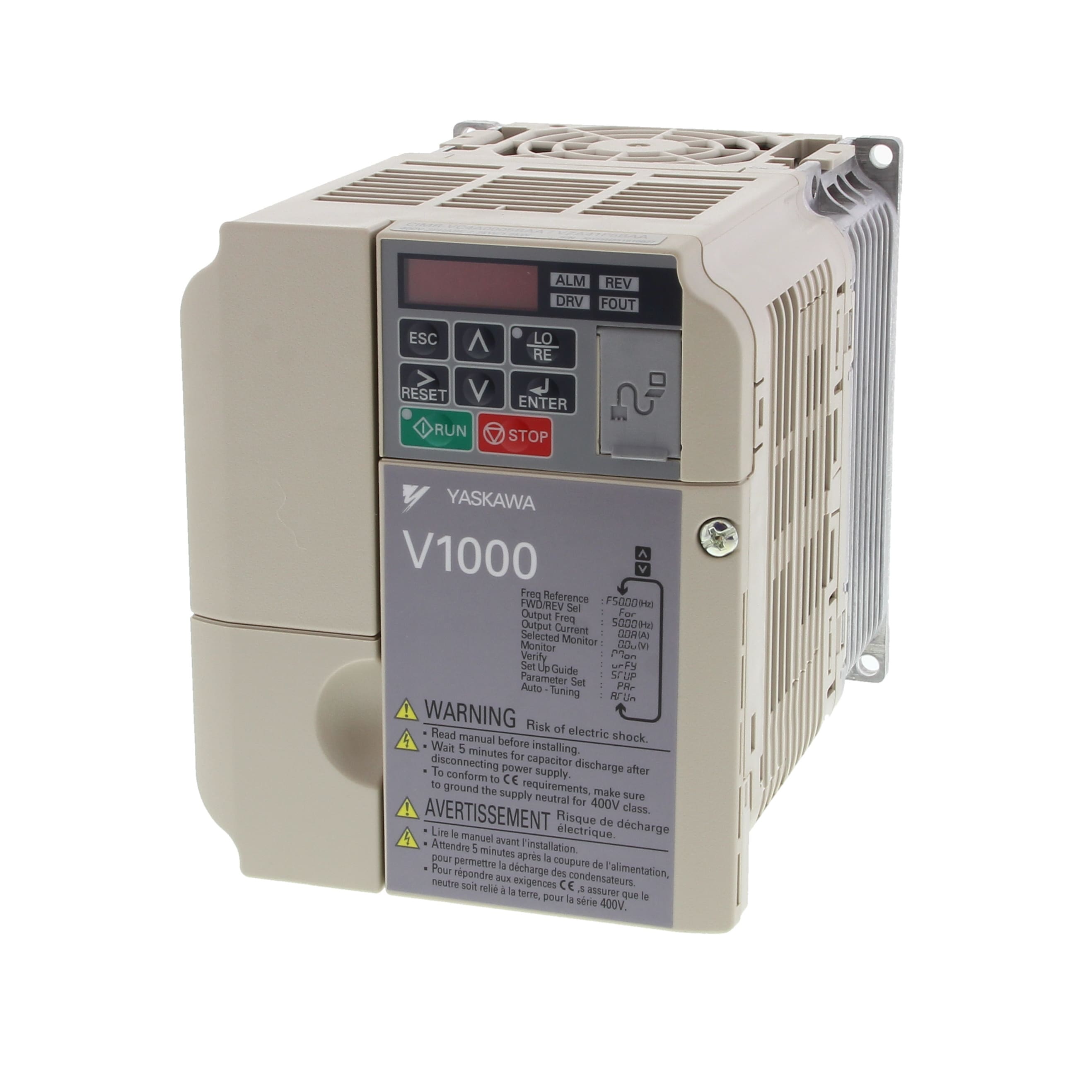 OMRON - OMRVZA40P7BAA INVERTER V1000,400V 3-PH, 1,1KW, 3,4A(HD
