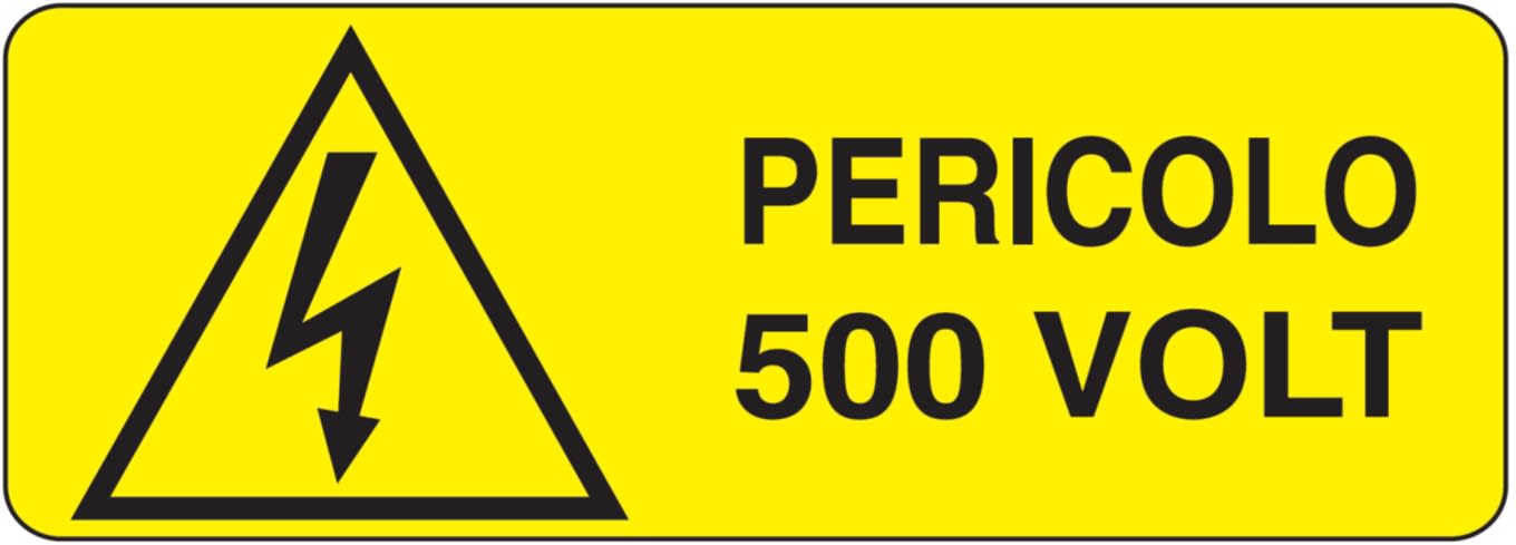 OCMEI SRL - OCMW012-355-A CART.PERICOLO F.TO MM 350X125