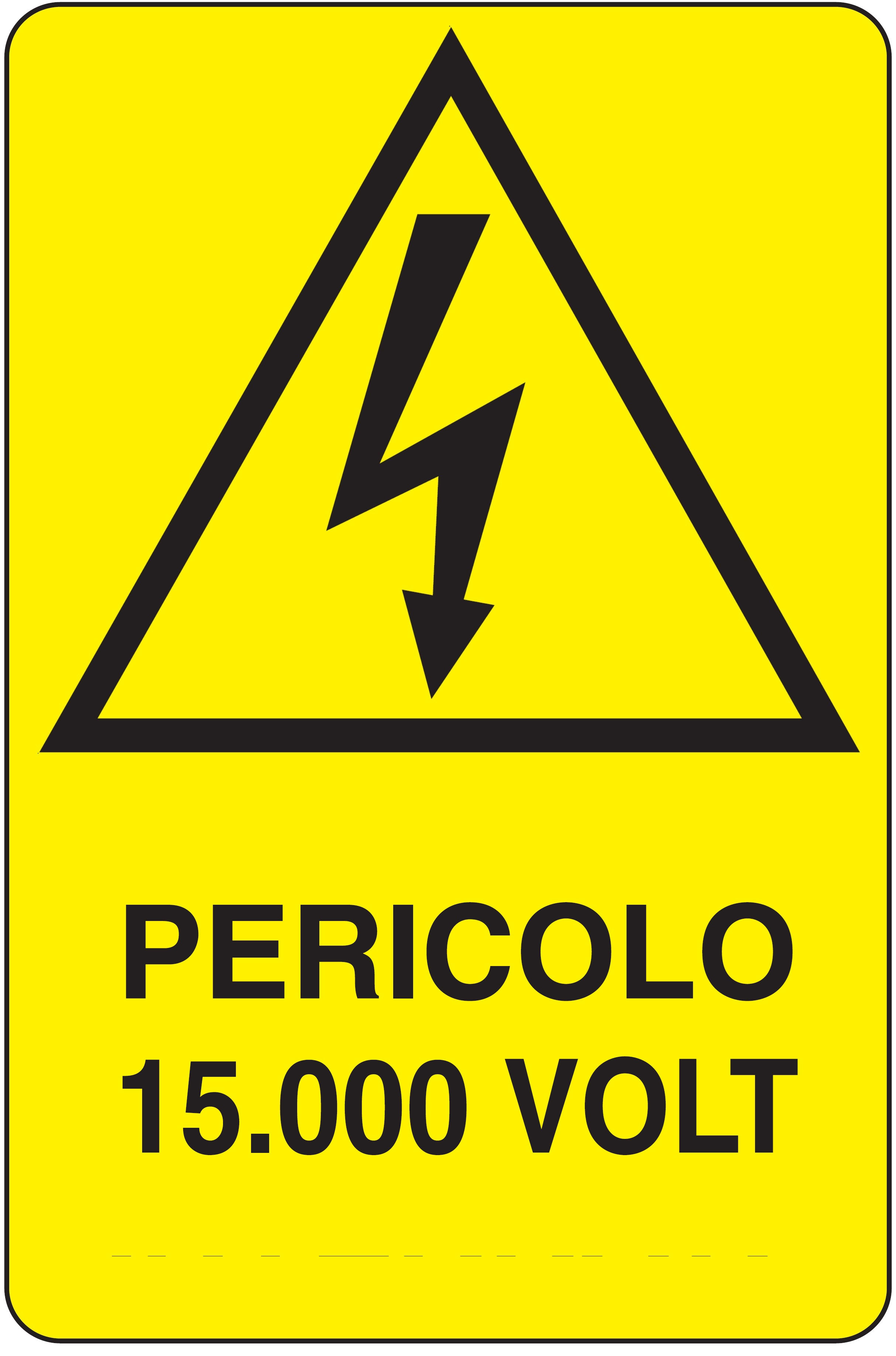 OCMEI SRL - OCMW012-358-B CART.330X500MM PERICOLO 15.000