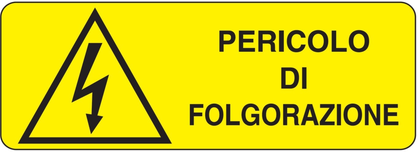 OCMEI SRL - OCMW012-370-AD ETIC.ADES.350X125MM PERICOLO DI F