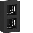 BERKER - BRKWAD8210BM SCATOLA 2-P ALTO PARETE A.8 NERO OP