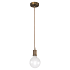 ROSSINI - RSSWAN001 SOSPENSIONE IN METALLO BRONZO E27 IP20