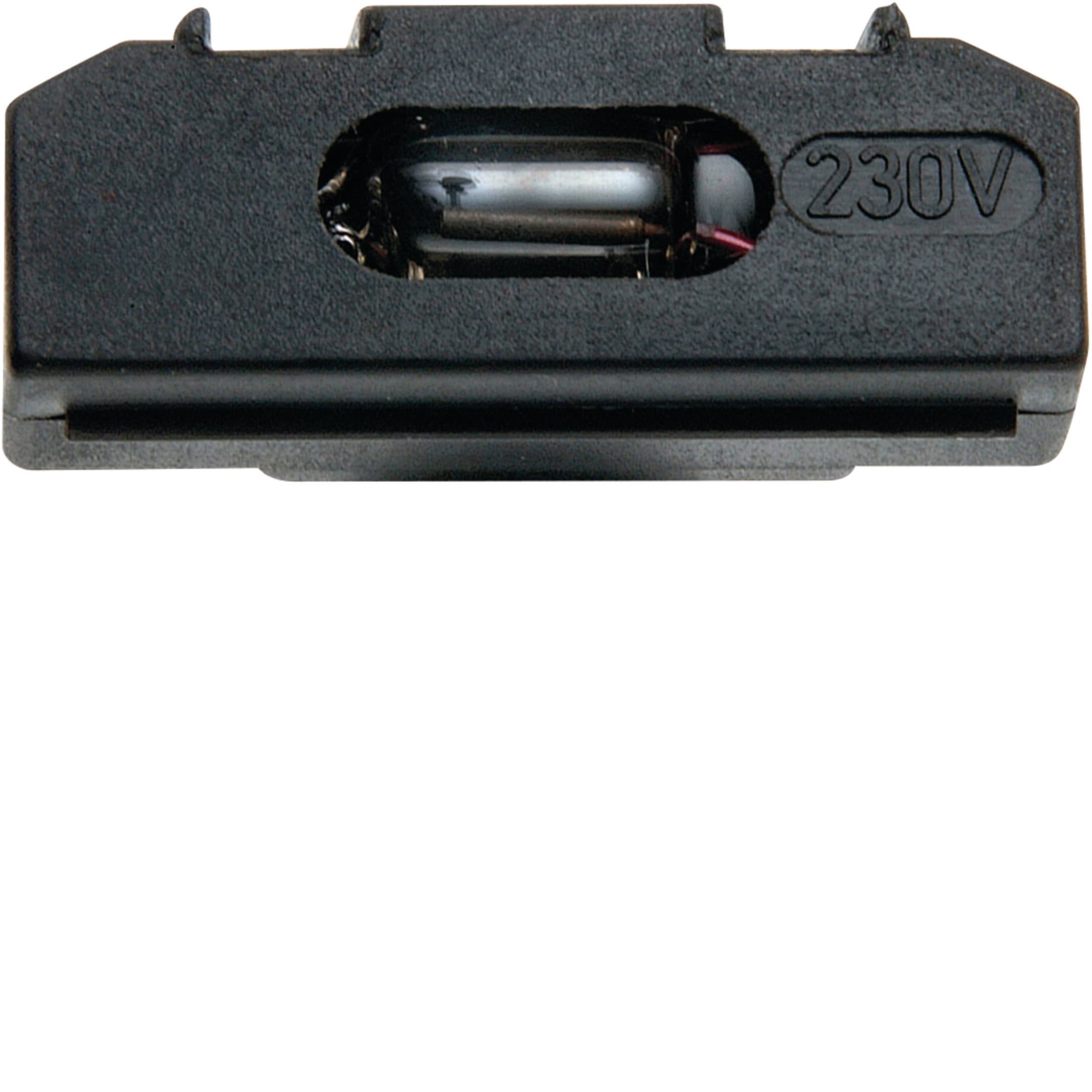 BERKER - BRKWDE160020 GRUPPO FLUORESCENTE COMANDO LUCI NERO