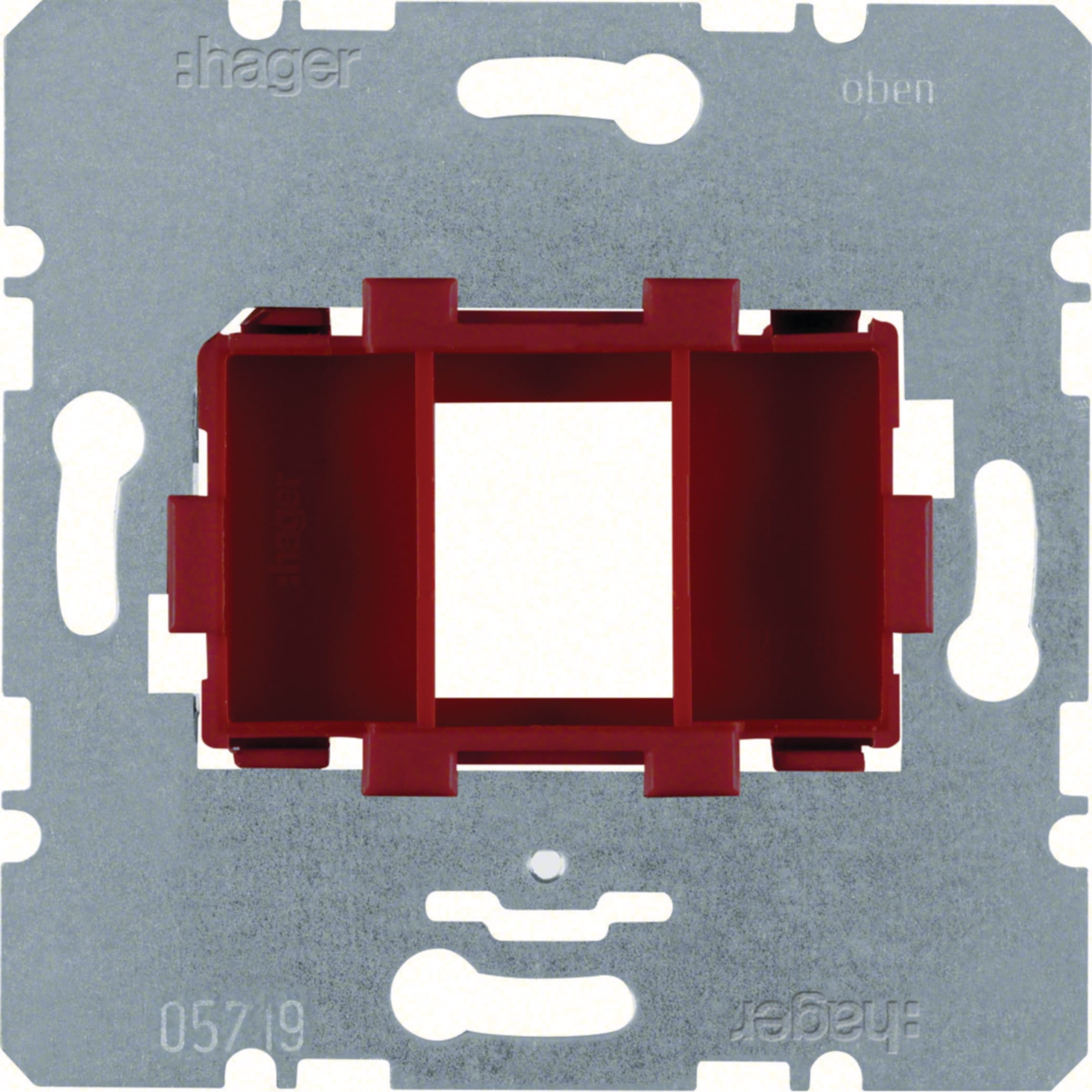 BERKER - BRKWDF4611R PIASTRA SUPP. ROSSO SINGOLA X JACK COM.