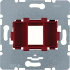 BERKER - BRKWDF4611R PIASTRA SUPP. ROSSO SINGOLA X JACK COM.