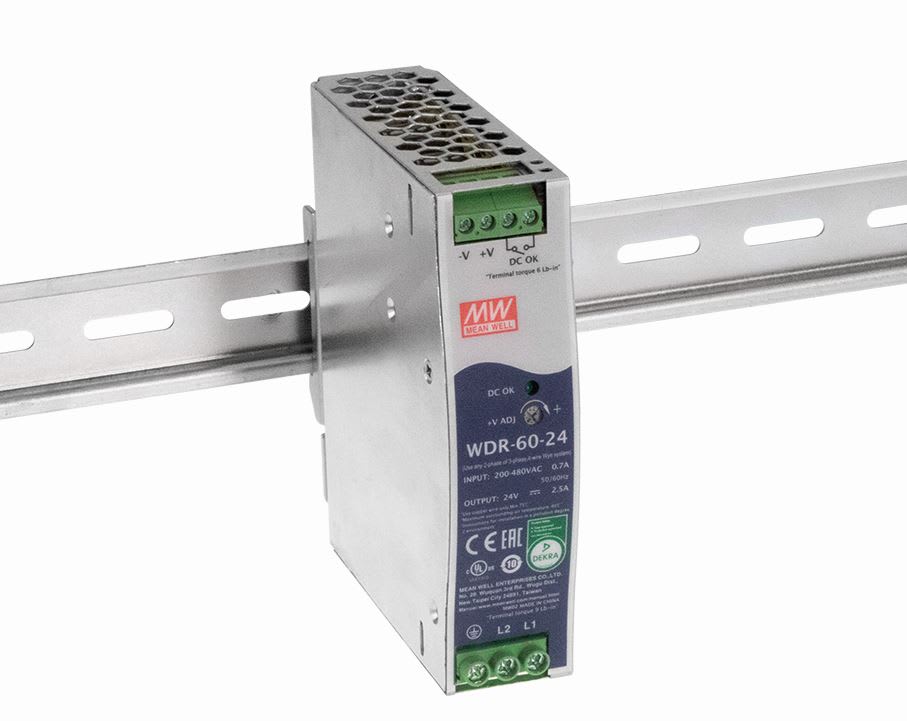 DIGIMAX SRL - DIXWDR-60-24 ALIMENTATORE DIN RAIL SLIM 24V 2.5A 60W