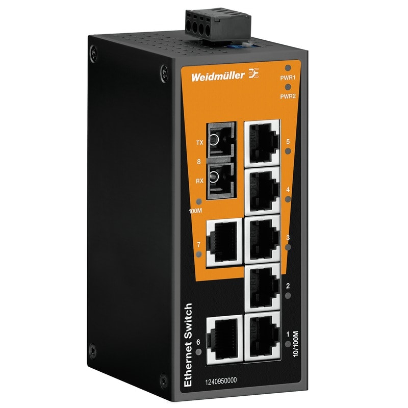 WEIDMULLER - WEI1412080000 IE-SW-BL08T-7TX-1SC