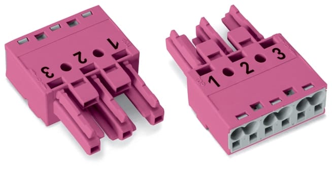 WAGO ITALIA SRL - WAG770-283 PRESA 3 POLI COD B ROSA