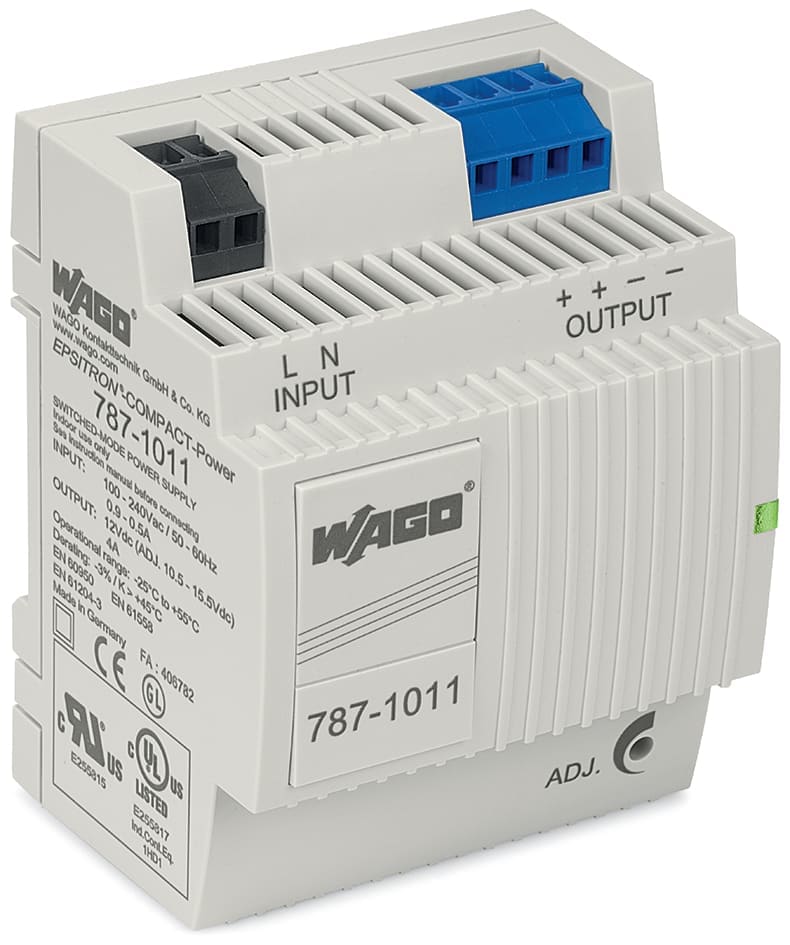 WAGO ITALIA SRL - WAG787-1011 ALIM COMPACT 1PH U 12VDC CORR U 4A