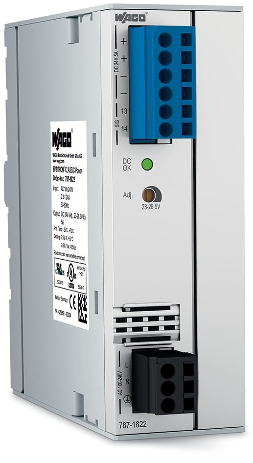 WAGO ITALIA SRL - WAG787-1622 ALIM CLASSIC 1PH 24VD5A TOPBOOST CONT DC