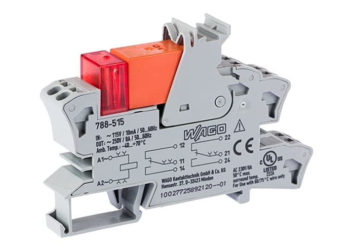 WAGO ITALIA SRL - WAG788-515 MODULO REL 115VAC 2 CONTATTI SCAMBIO LI