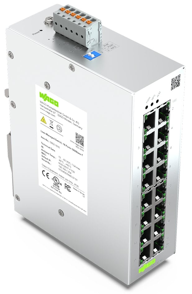 WAGO ITALIA SRL - WAG852-1816 SWITCH MANAGED AGILE 16 PORTE 1000BASE-T