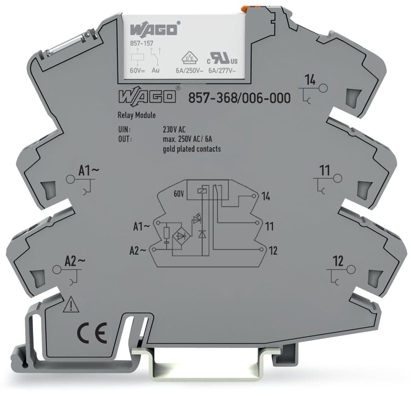 WAGO ITALIA SRL - WAG857-368/006-000 REL AC 230V, grigio