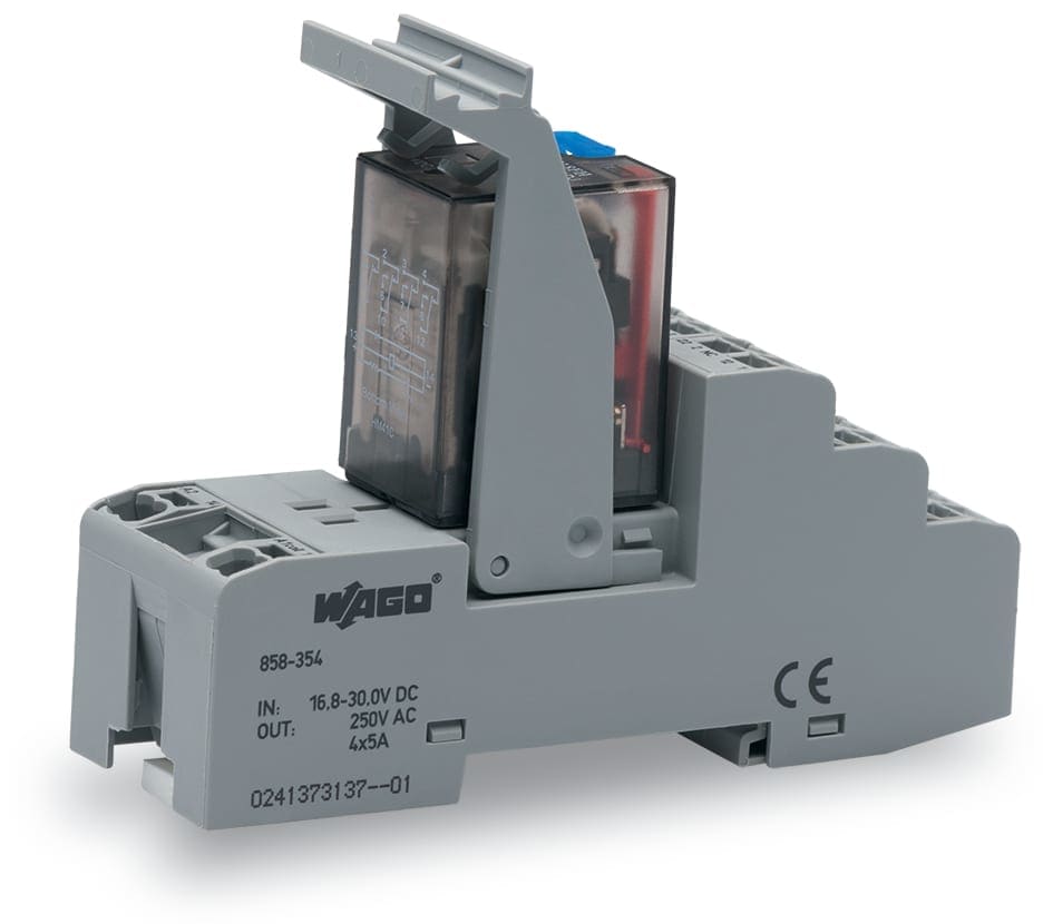 WAGO ITALIA SRL - WAG858-354 MODULO REL 24VDC 4 CONTATTI SCAMBIO LIM