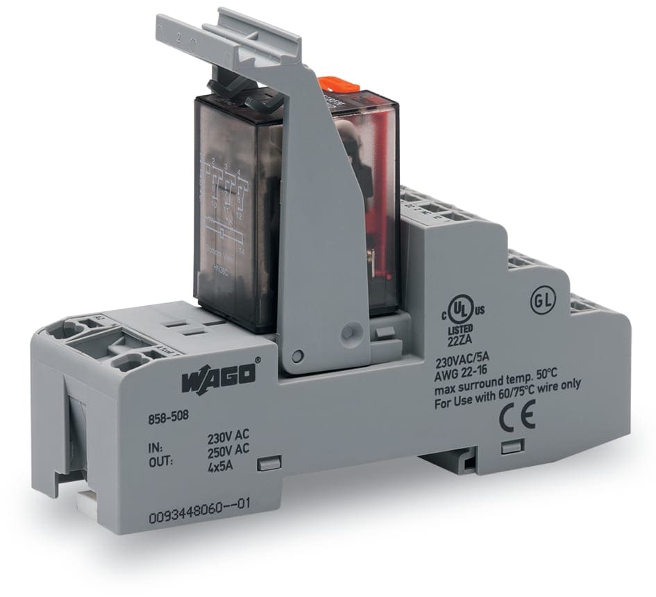 WAGO ITALIA SRL - WAG858-508 MODULO REL 230VAC 4 CONTATTI SCAMBIO LI