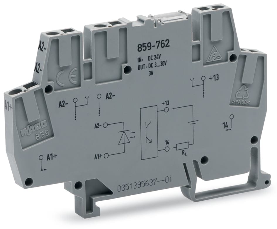WAGO ITALIA SRL - WAG859-762 MOD OPTOAC 24VDC 3-30VDC 3A INDICATO GIA