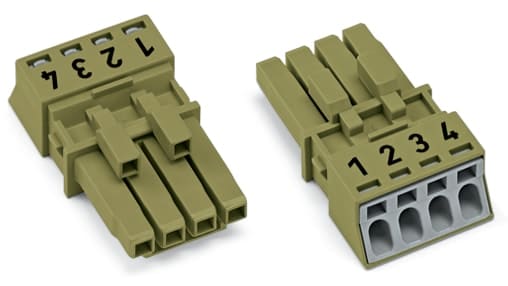 WAGO ITALIA SRL - WAG890-264 Presa 4 poli, verde chiaro