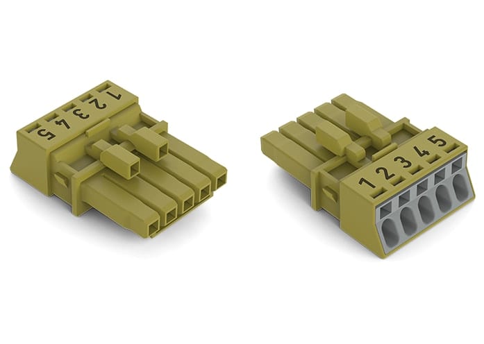 WAGO ITALIA SRL - WAG890-265 Presa 5 poli, verde chiaro