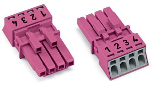 WAGO ITALIA SRL - WAG890-284 PRESA 4 POLI COD B 1,50 MMQ ROSA