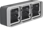 BERKER - BRKWNA683 SERIE W.1 GRIGIO/GRIGIO CHIARO OPACO