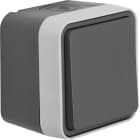 BERKER - BRKWNC011 DEVIAT.A PARETE W1 GRIGIO/GRIGIO OP.