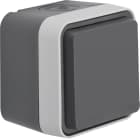 BERKER - BRKWNC161 P.SCHUKO + COP.A PARETE W1 GRIGIO/GRIGIO
