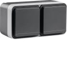 BERKER - BRKWNC164 P.SCHUKO DOPP ORIZZ.+ COPERCH PAR W1 GR