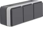 BERKER - BRKWNC165 P.SCHUKO TRIPLA ORIZZ.CON CW1 GR./GR.