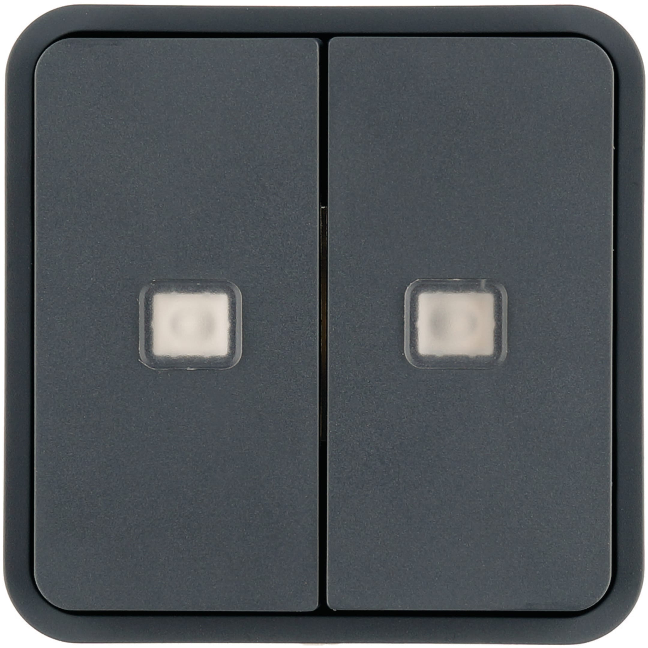 BERKER - BRKWNT954 BILANCIERE DOPPIO CON LENTI W.1 GRIGIO