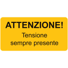 CEMBRE SPA - CEM1301HT061 ETICH.AVVERTIMENTO WST-OTY 50X100MM.+TES
