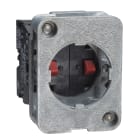 SCHNEIDER ELECTRIC - SNRXACS415 Contact block, Harmony XAC, single contact, spring return, front mounting, 40mm horizontal/30mmVertical fixing centres, 1NC + 1NO